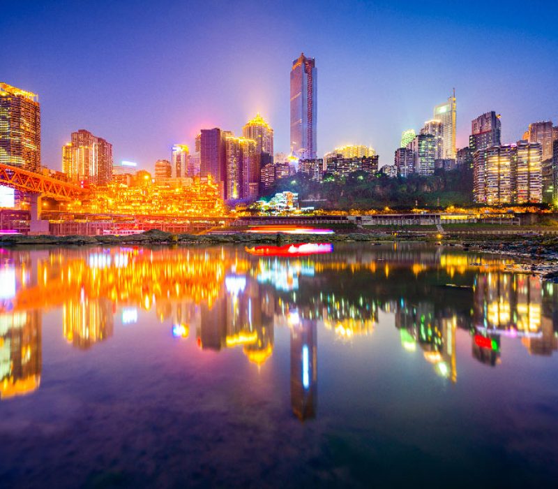 ciudad chongqing noche
